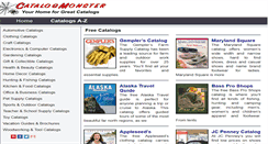 Desktop Screenshot of catalogmonster.com